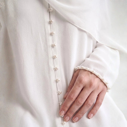 SADAF - Double Layered Pearl Abaya