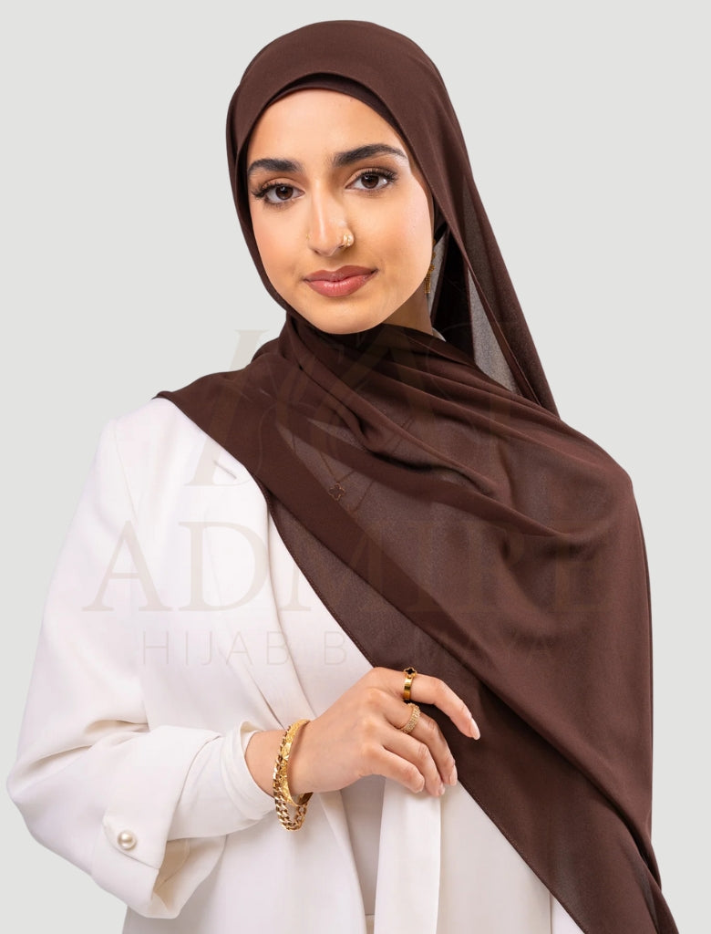 Chocolate Brown - Georgette