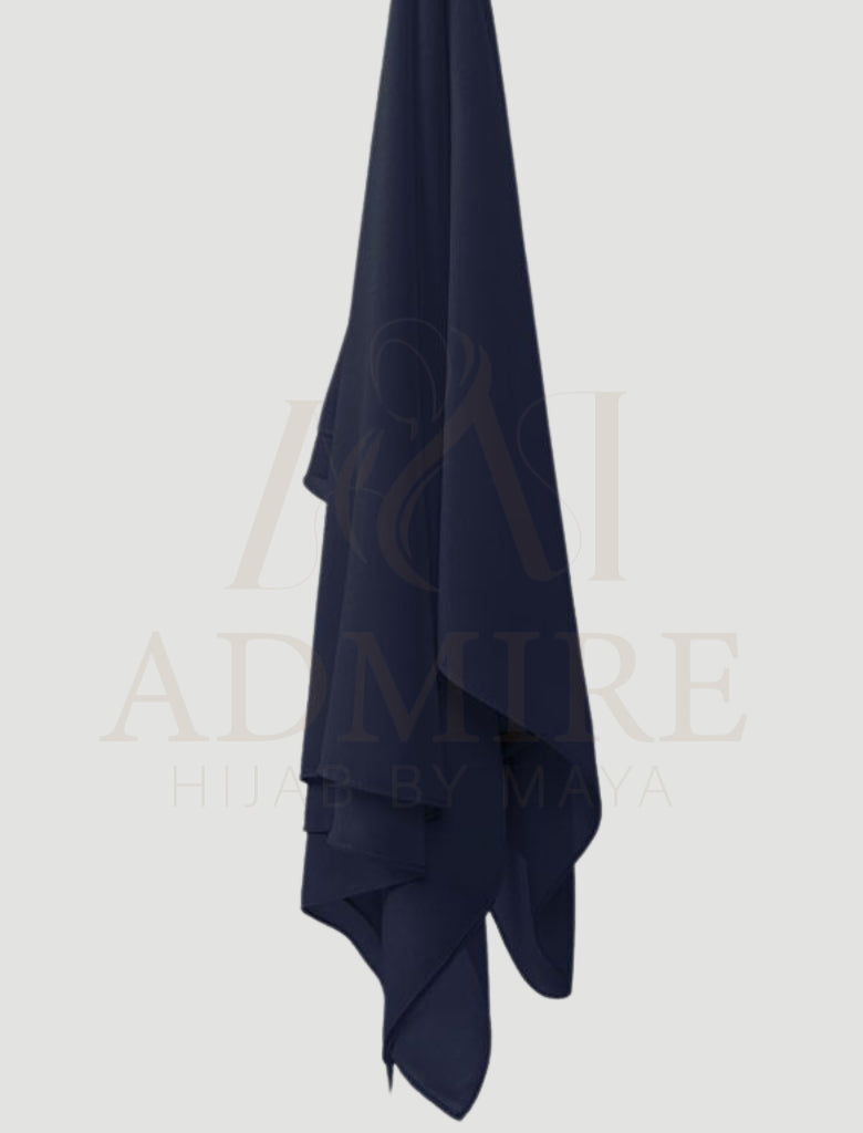 Navy Blue - Georgette