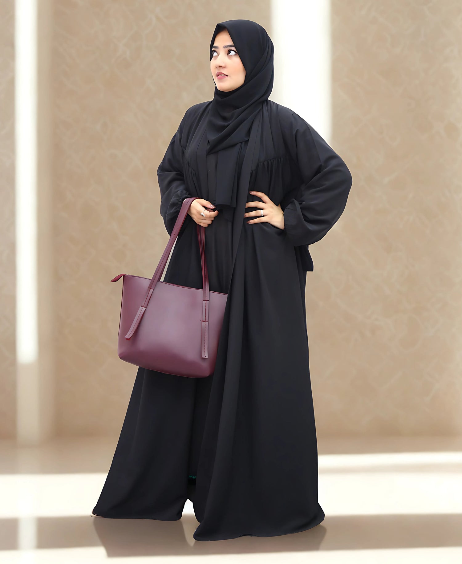 modest wear and modest fashion. Abaya and hijab brand admire hijab by maya 