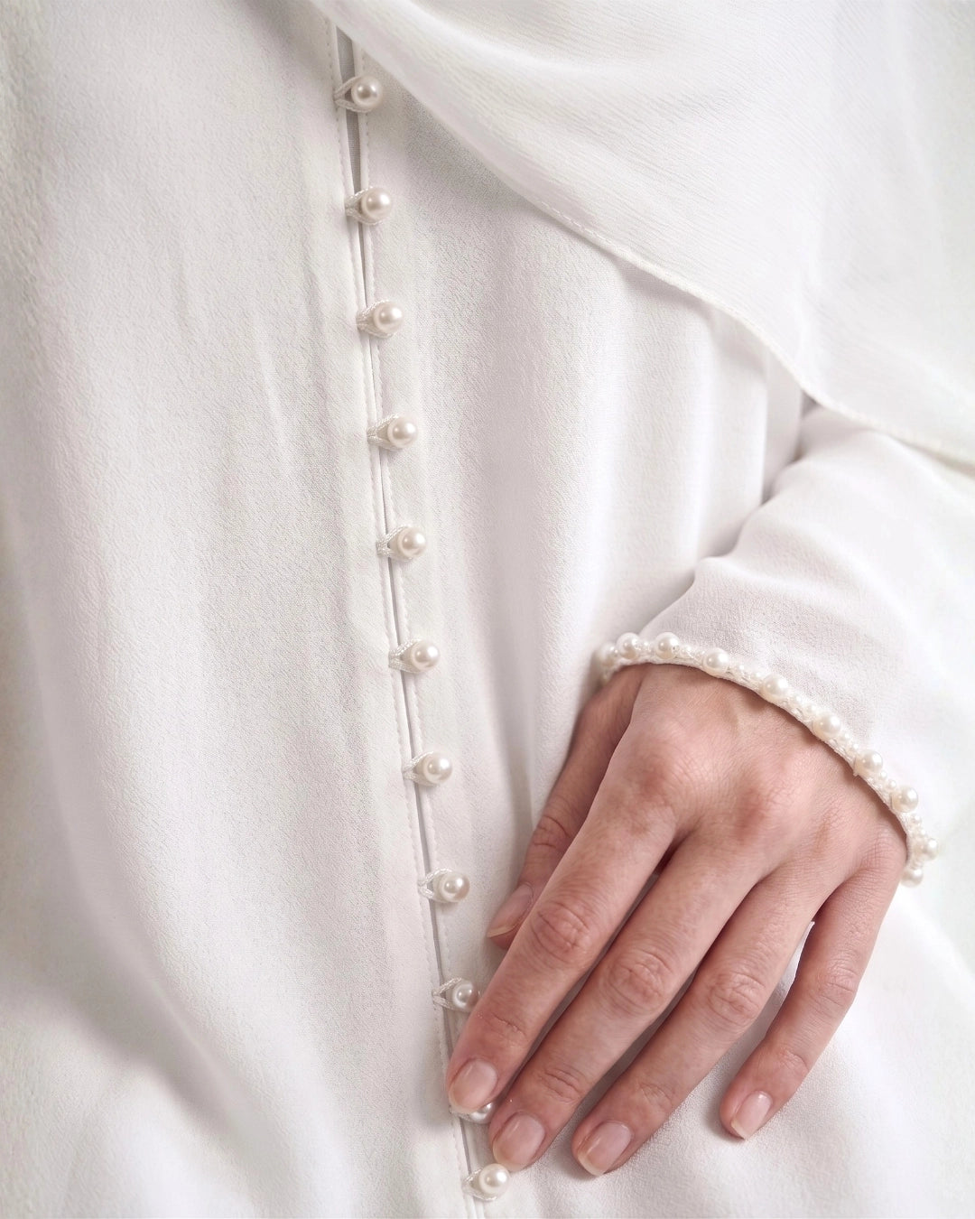 SADAF - Double Layered Pearl Abaya