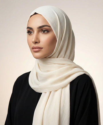 Pastel Peach - Crinkle Silk