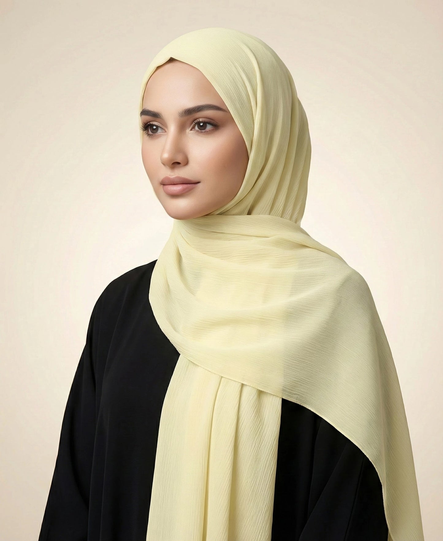 Ivory - Crinkle Silk