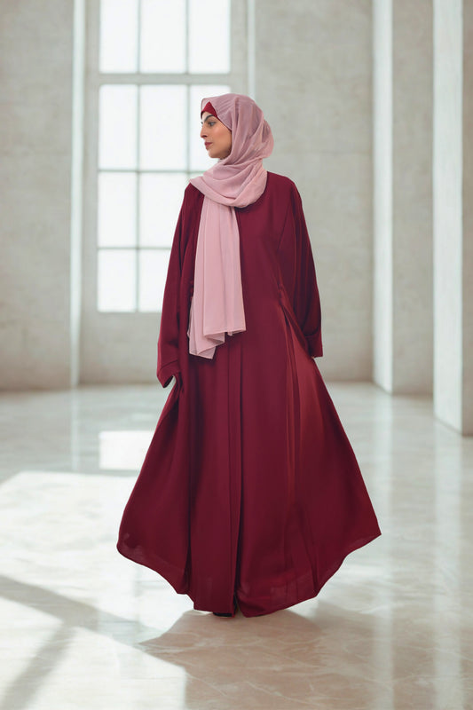a girl premium quality abaya with hijab.