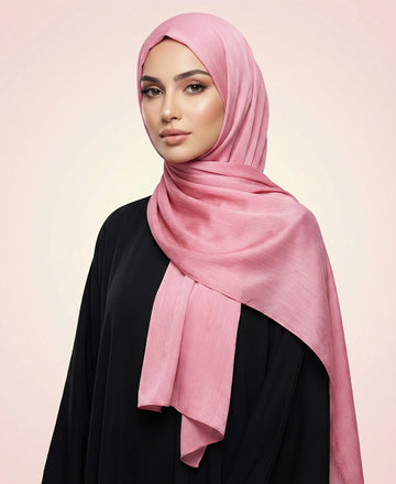 Fuchia Pink - Crinkle Silk