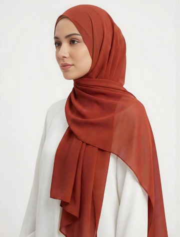 Burnt Orange - Georgette