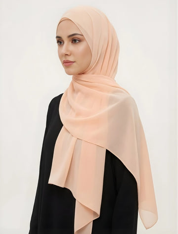 Creamy Peach - Georgette