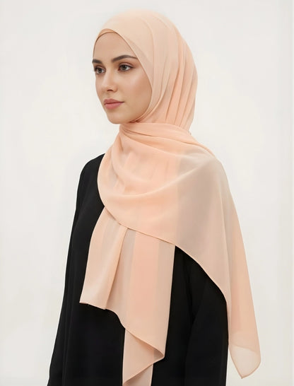 Creamy Peach - Georgette