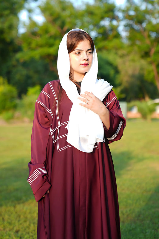 Noor Abaya – Luxury Crinkle Fabric