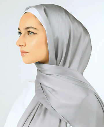 a girl wearing hijab on white background