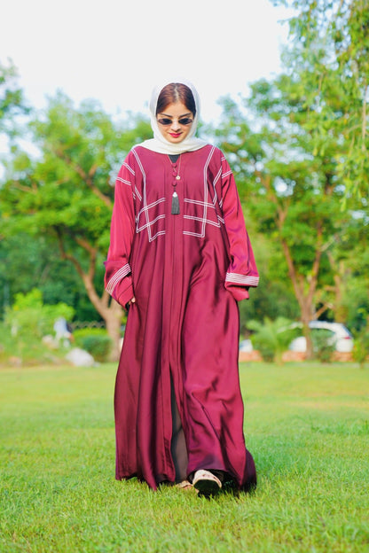Noor Abaya – Luxury Crinkle Fabric