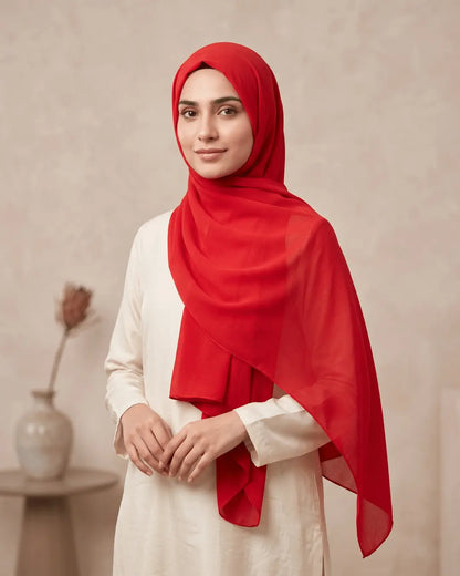 Burnt Orange - Chiffon