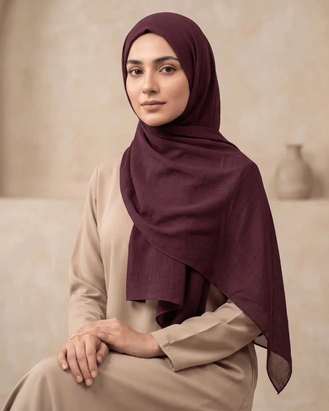 Maroon - Chiffon