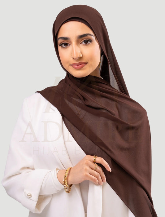 Chocolate Brown - Georgette