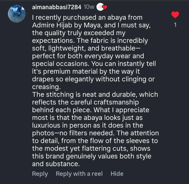 Customer testimonial 1