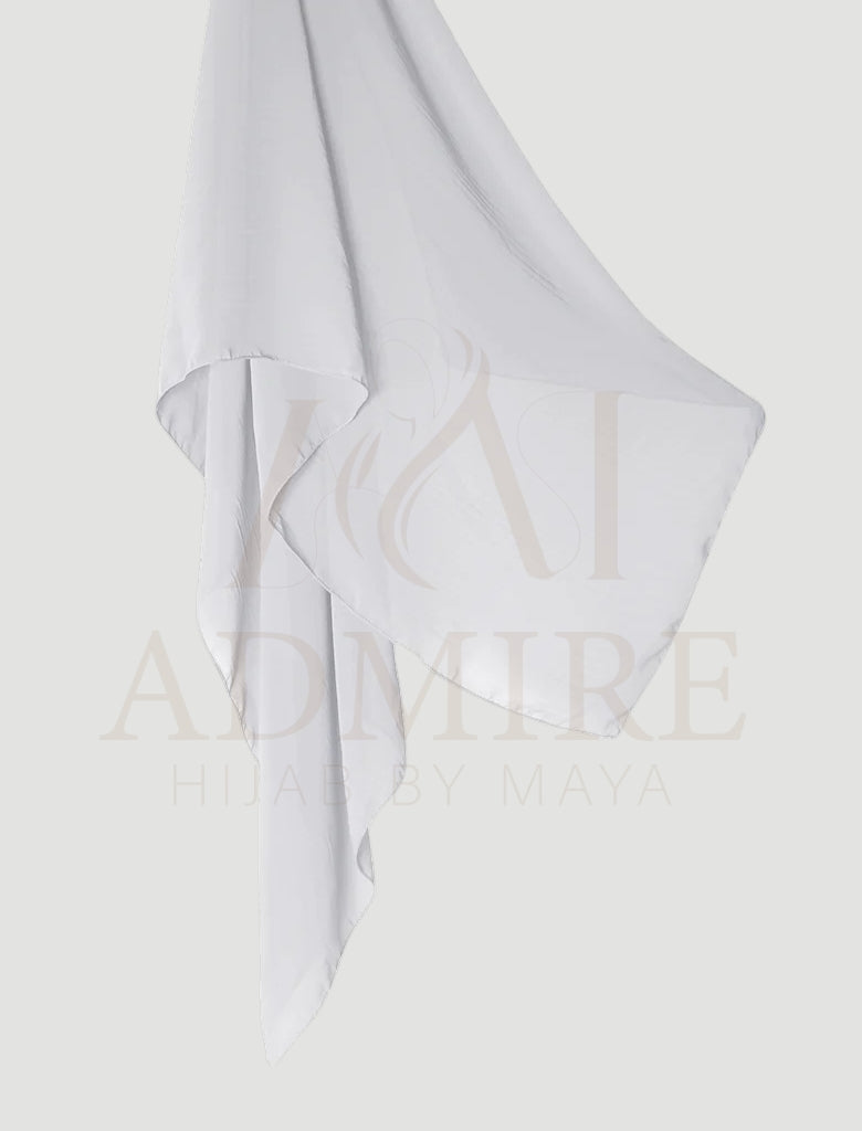 Floral White - Georgette