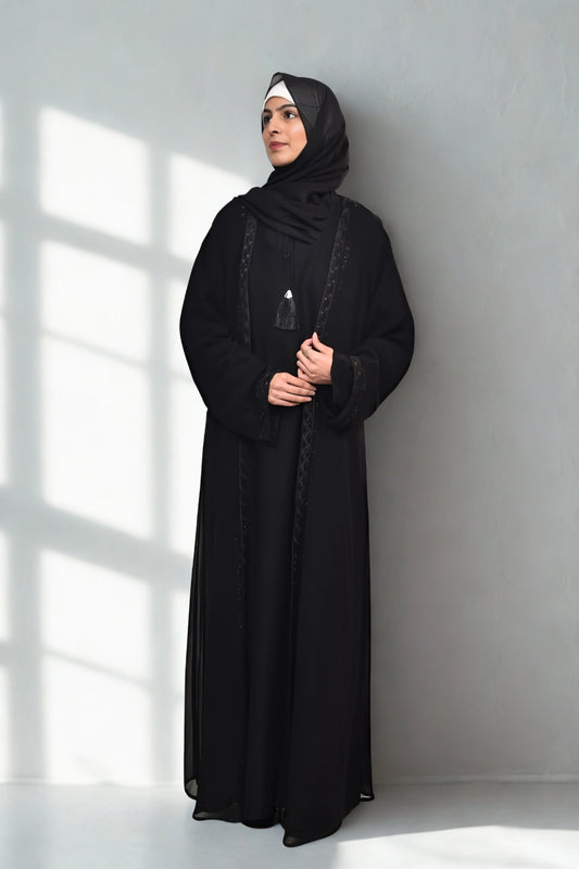 AIYLA Abaya – Chiffon Coat Style
